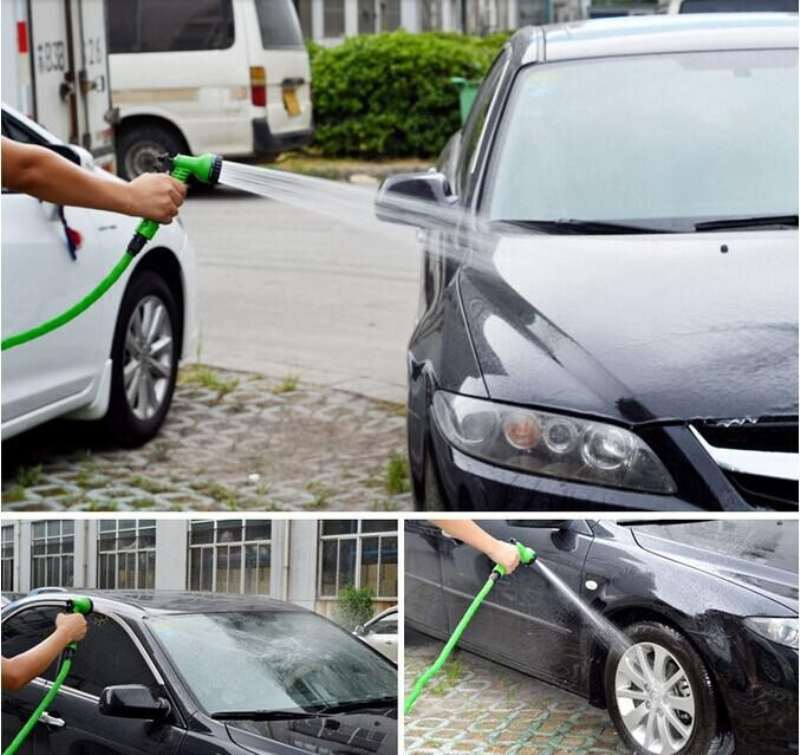 50 Feet Expandable Magic Water Hose Pipe With Spray