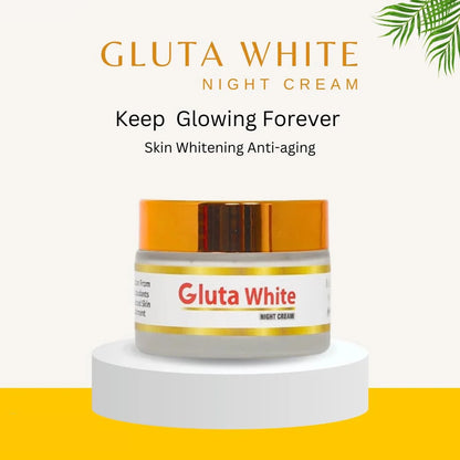Gluta White Night Cream & Gluta White Face Wash
