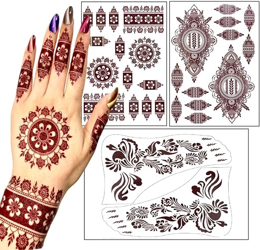 Mehndi Waterproof Sticker