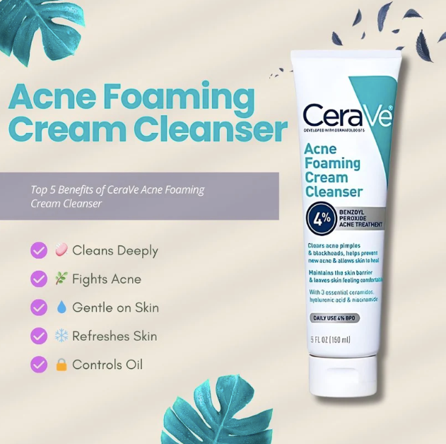 Cerave 4 In 1 Skincare Kit Night Cream, Sunblock, Cleanser & Serum, for Radiant Skin