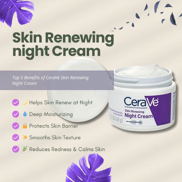 Cerave 4 In 1 Skincare Kit Night Cream, Sunblock, Cleanser & Serum, for Radiant Skin