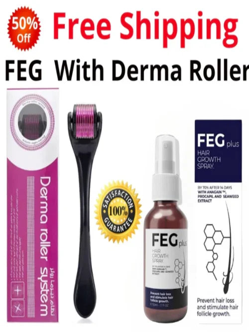 FEG Plus With Derma Roller Delivery free