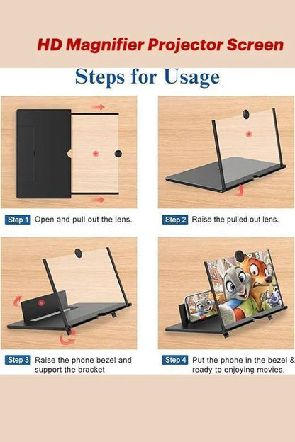 Mobile Screen Magnifier F3 mobile phone 3d screen magnifier with Eye Protection