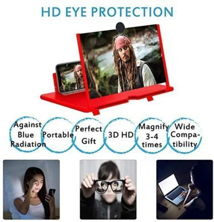 Mobile Screen Magnifier F3 mobile phone 3d screen magnifier with Eye Protection