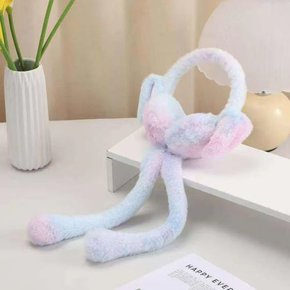 Cute Rabbit Ear Muffs  Cozy Winter Warmth with an Adorable Look