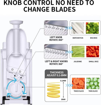 5 IN 1 MULTIFUNCTIONAL VEGETABLE CUTTER